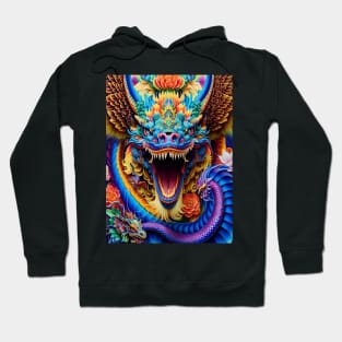 Trippy Psychedelic Orient Dragon Hoodie